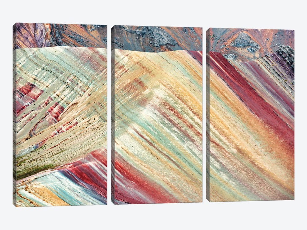 Rainbow Mountain by Philippe Hugonnard 3-piece Canvas Artwork