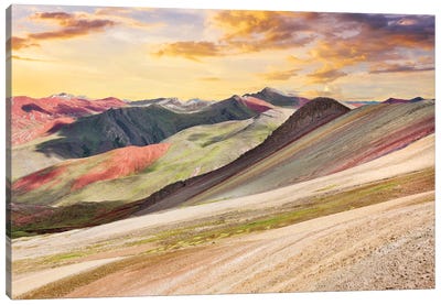 Palcoyo At Sunset Canvas Art Print - Peru Art