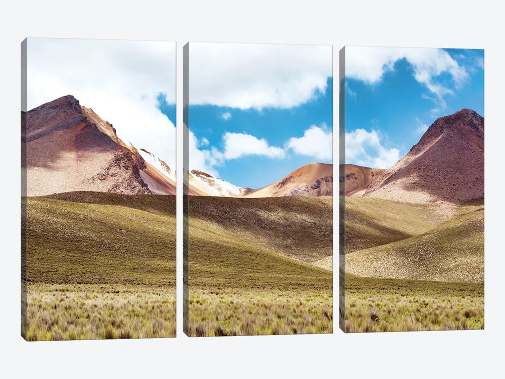 Andean Mountain by Philippe Hugonnard 3-piece Canvas Wall Art