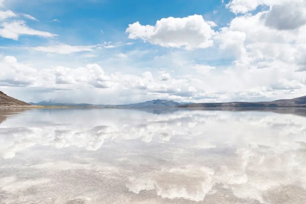 Peru: Salinas Lagoon Reflection by Philippe Hugonnard