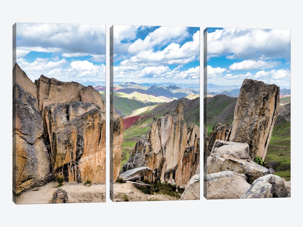 Between The Rocks by Philippe Hugonnard 3-piece Canvas Art