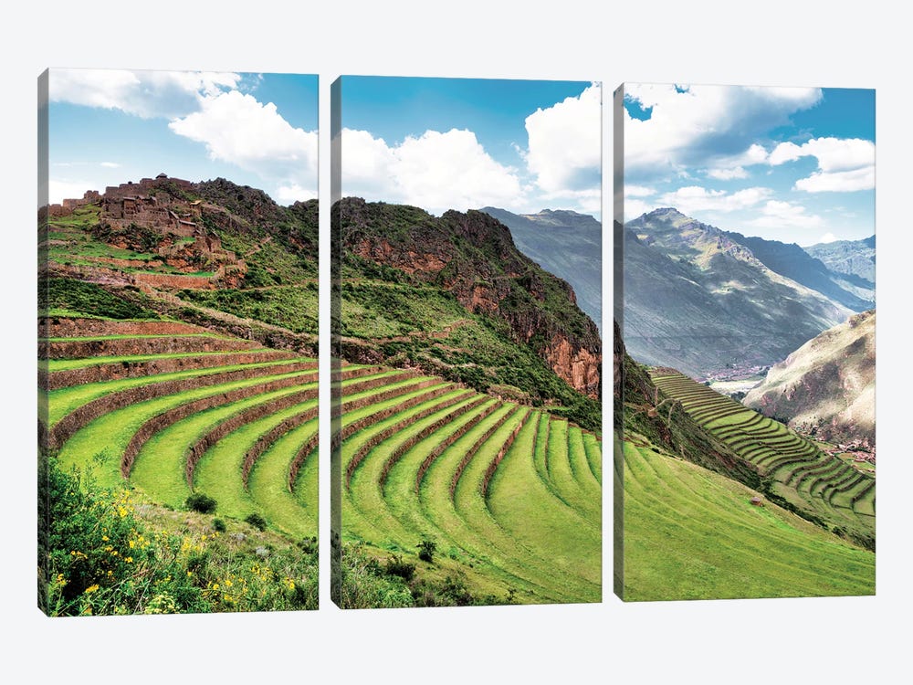 Pisac Sacred Valley by Philippe Hugonnard 3-piece Canvas Art Print