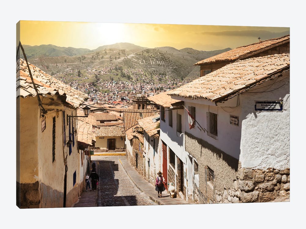 Cusco Sunset Street by Philippe Hugonnard 1-piece Canvas Print