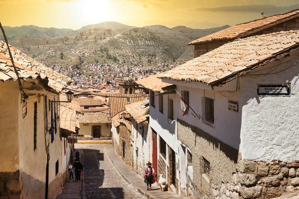 Peru: Cusco Sunset Street by Philippe Hugonnard