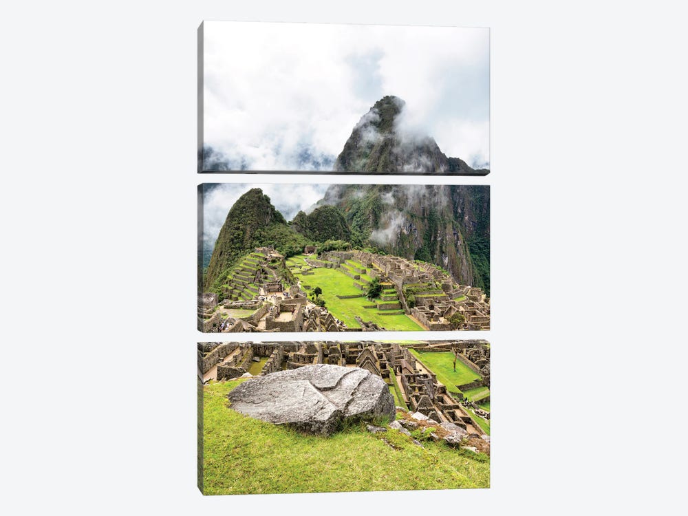 Mysterious Machu Picchu by Philippe Hugonnard 3-piece Canvas Wall Art