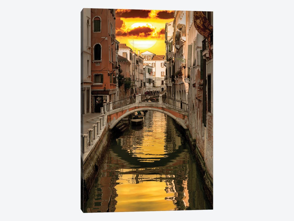 Venetian Sunlight - Golden Sun by Philippe Hugonnard 1-piece Canvas Artwork