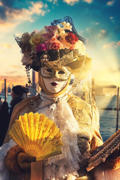 Venetian Sunlight - Carnival Of Venice by Philippe Hugonnard art print