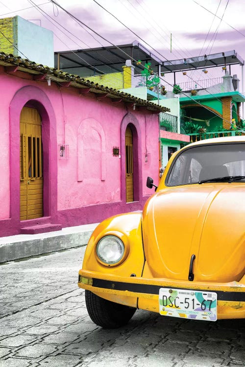 Yellow VW Beetle Car