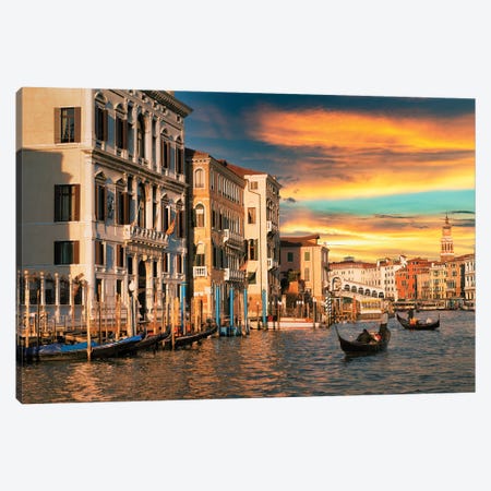 Venetian Sunlight - Last Rays Canvas Print #PHD2985} by Philippe Hugonnard Canvas Art Print