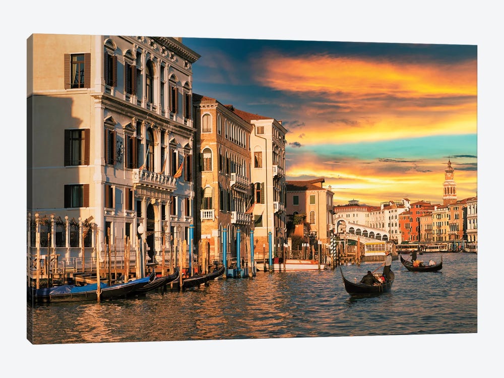 Venetian Sunlight - Last Rays by Philippe Hugonnard 1-piece Canvas Print