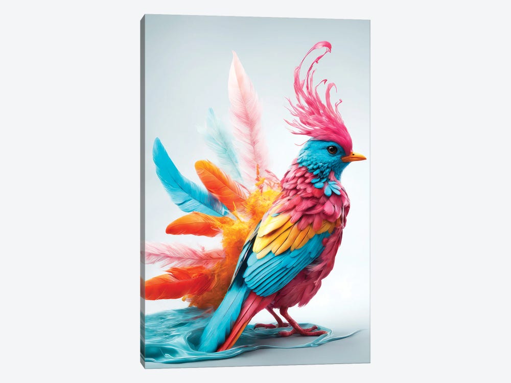 Xtravaganza Fashion Bird by Philippe Hugonnard 1-piece Canvas Print