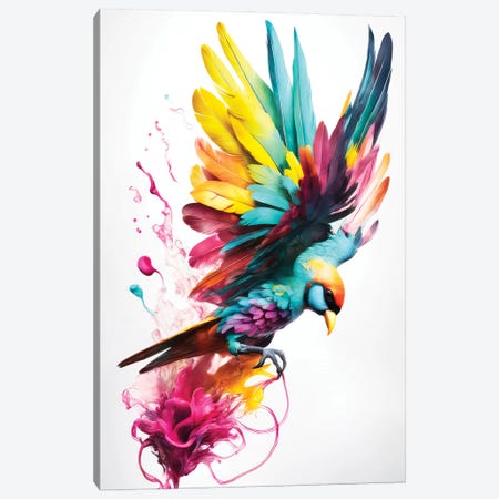 Xtravaganza Elegance Bird Canvas Print #PHD3048} by Philippe Hugonnard Canvas Artwork