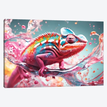 Xtravaganza Chameleon Look Canvas Print #PHD3052} by Philippe Hugonnard Canvas Print