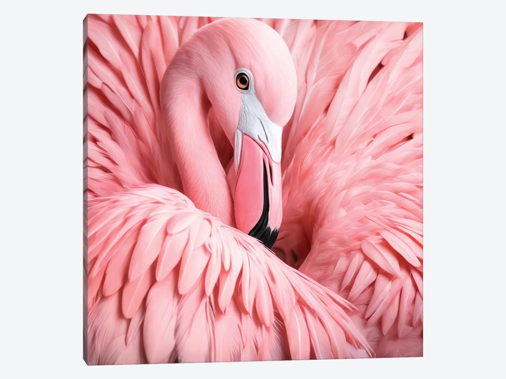 Xtravaganza Between The Pink Feathers by Philippe Hugonnard 1-piece Canvas Wall Art