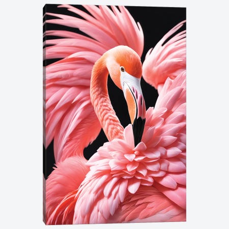 Xtravaganza Pretty Flamingo Canvas Print #PHD3056} by Philippe Hugonnard Canvas Wall Art