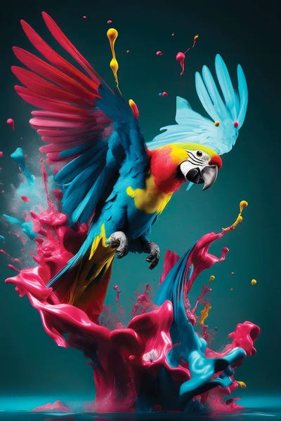 Macaws: Xtravaganza Blue Macaw by Philippe Hugonnard