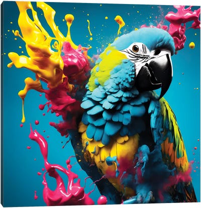 Xtravaganza The Blue Macaw Canvas Art Print - Philippe Hugonnard