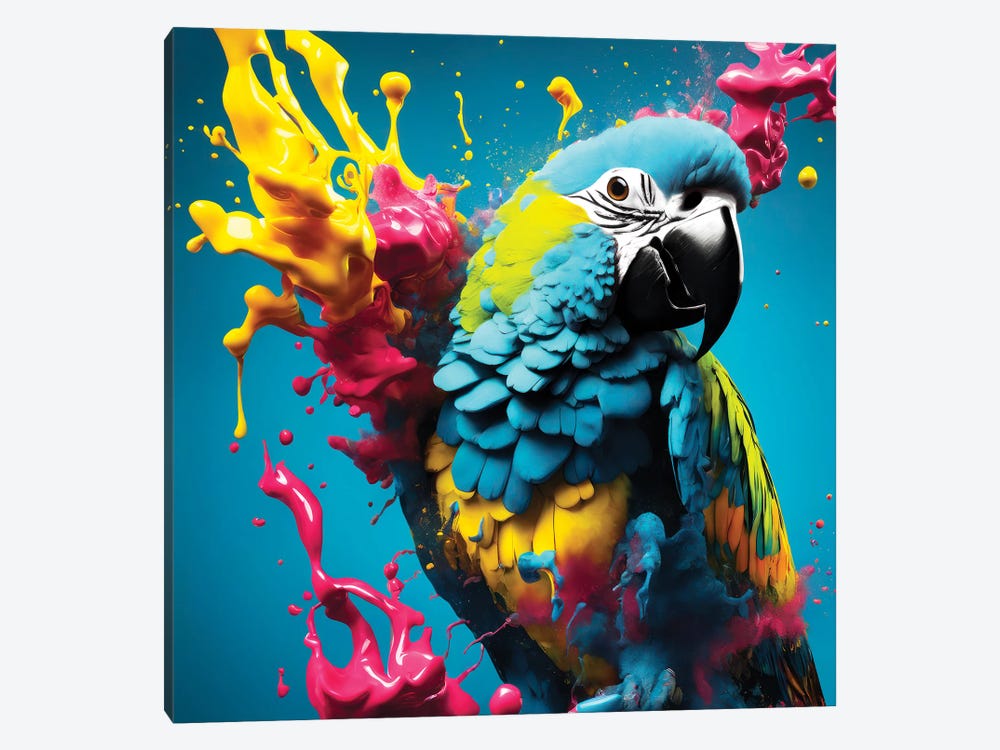 Xtravaganza The Blue Macaw by Philippe Hugonnard 1-piece Canvas Wall Art