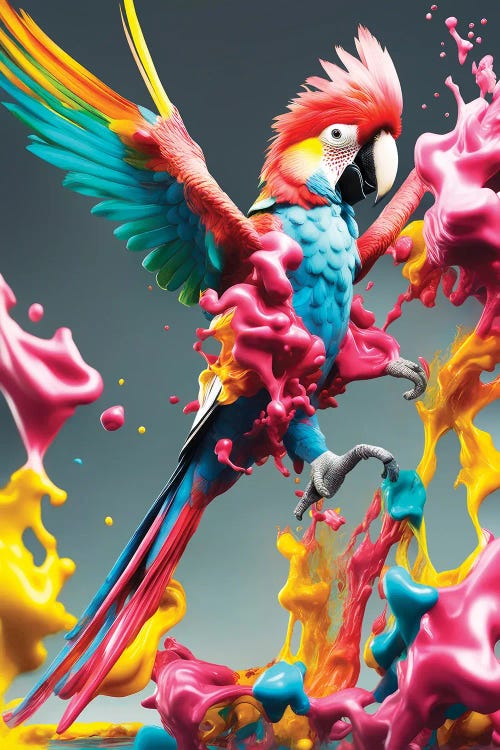 Xtravaganza Scarlet Macaw by Philippe Hugonnard wall art