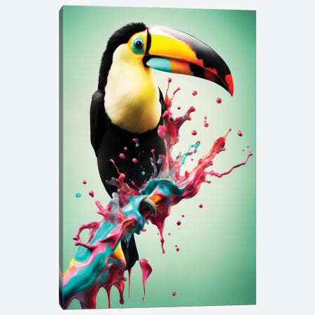 Xtravaganza Jade Toucan Canvas Print #PHD3066} by Philippe Hugonnard Canvas Print