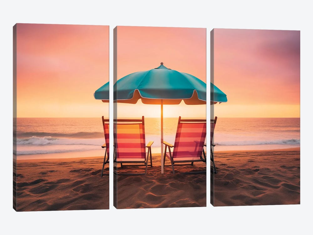 Summer Sunset by Philippe Hugonnard 3-piece Canvas Print