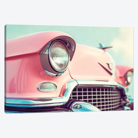 Pink Classic Car Canvas Print #PHD3076} by Philippe Hugonnard Canvas Wall Art