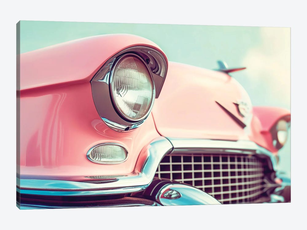 Pink Classic Car by Philippe Hugonnard 1-piece Canvas Print
