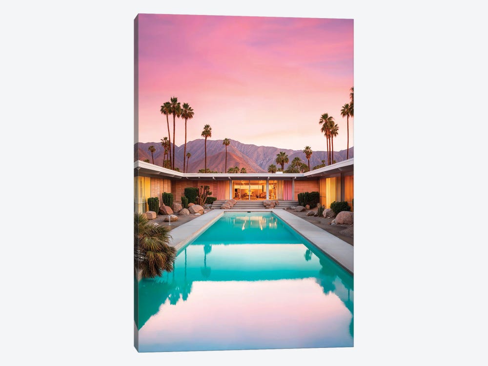 Mid-Century Pool by Philippe Hugonnard 1-piece Canvas Wall Art