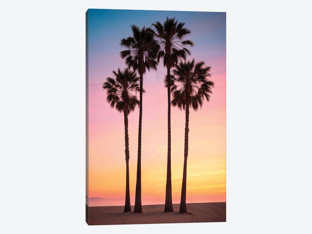 Beach Sunset Palms by Philippe Hugonnard 1-piece Canvas Artwork