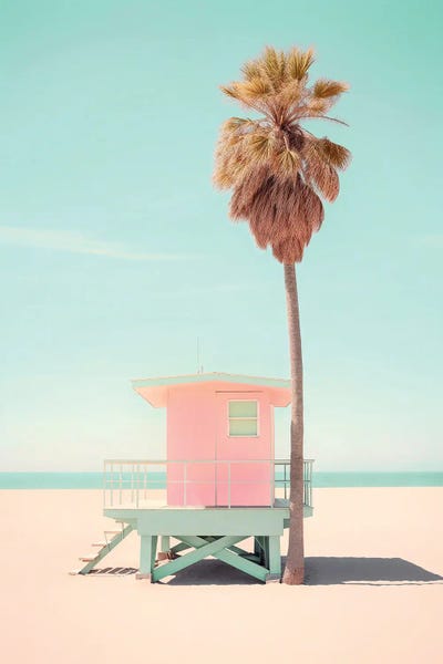 Sandy Beaches: Beachside Pink Bliss by Philippe Hugonnard