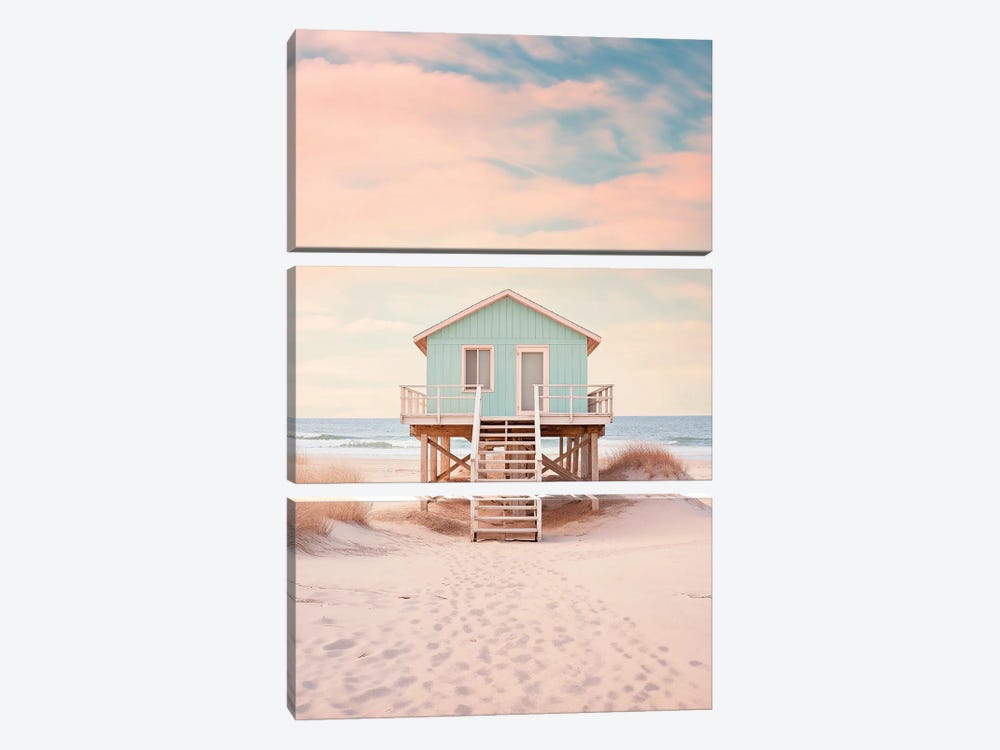 Pacific Sunset Beach by Philippe Hugonnard 3-piece Canvas Print