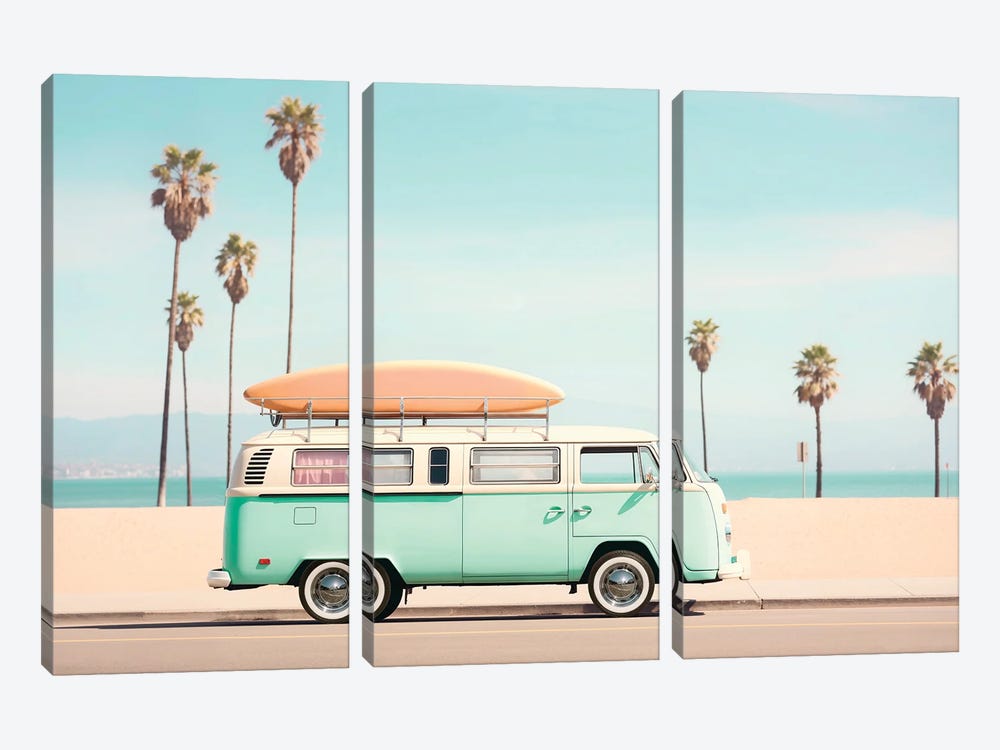 Pacific VW Van by Philippe Hugonnard 3-piece Canvas Art