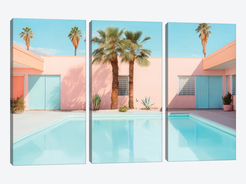 Retro Pool by Philippe Hugonnard 3-piece Canvas Art