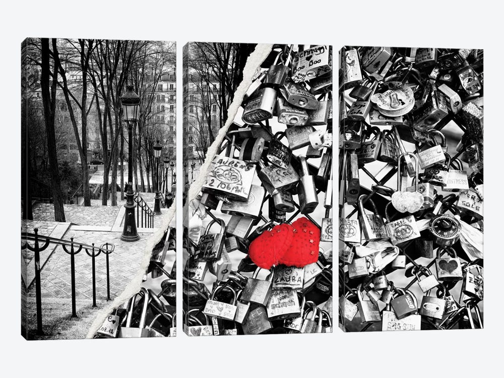 Paris Eternal Love by Philippe Hugonnard 3-piece Art Print
