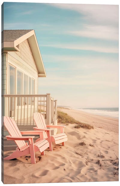Along The Beach Canvas Art Print - Photography Art
