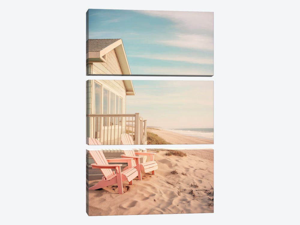 Along The Beach by Philippe Hugonnard 3-piece Canvas Print