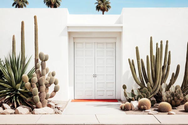 Doors: White Mid-Century Modern House by Philippe Hugonnard