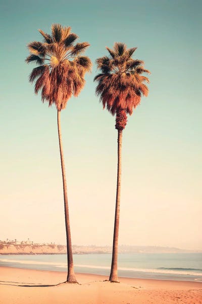 Fine Art Print: Sunset Beach Palms by Philippe Hugonnard