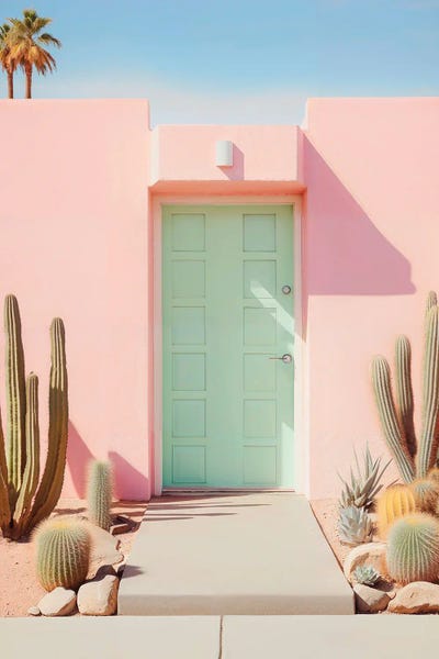 Palm Springs: Pastel Palm Springs by Philippe Hugonnard