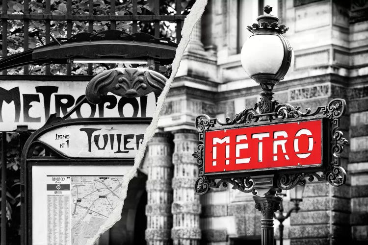 Paris Metro by Philippe Hugonnard wall art