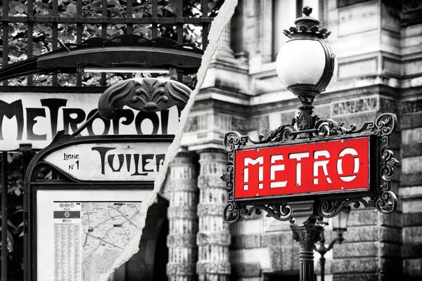 Color Pop Photography: Paris Metro by Philippe Hugonnard