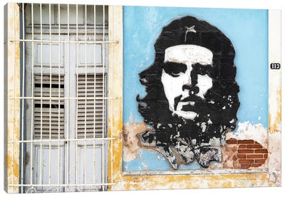 Che Guevara Mural V Canvas Art Print - Caribbean Culture
