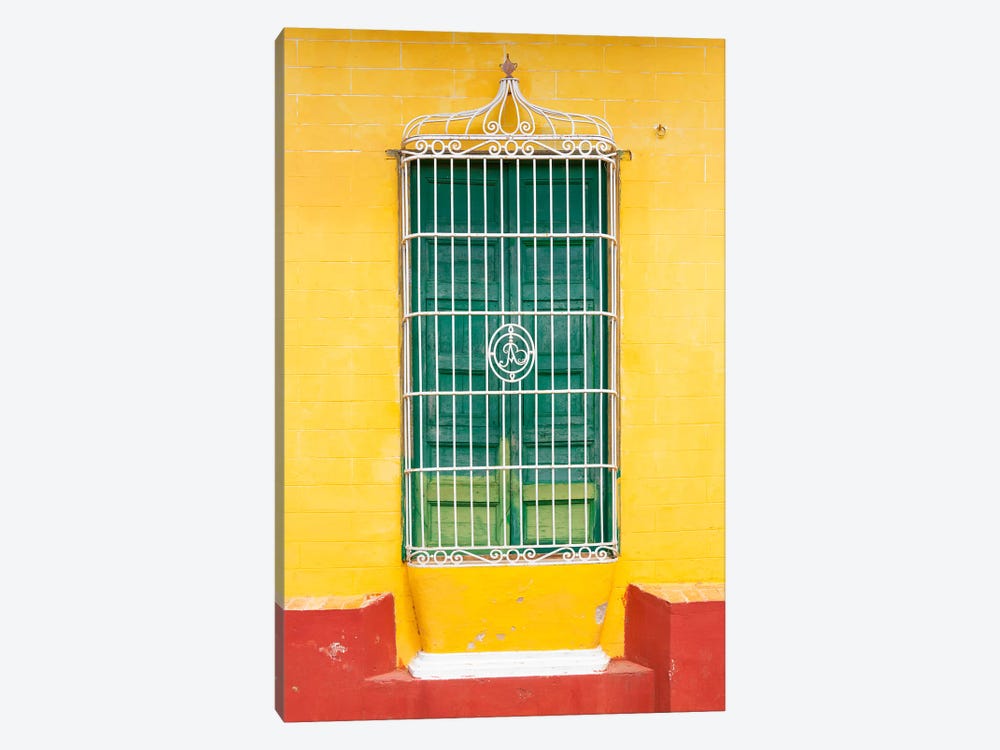 Colorful Cuban Window by Philippe Hugonnard 1-piece Canvas Art Print
