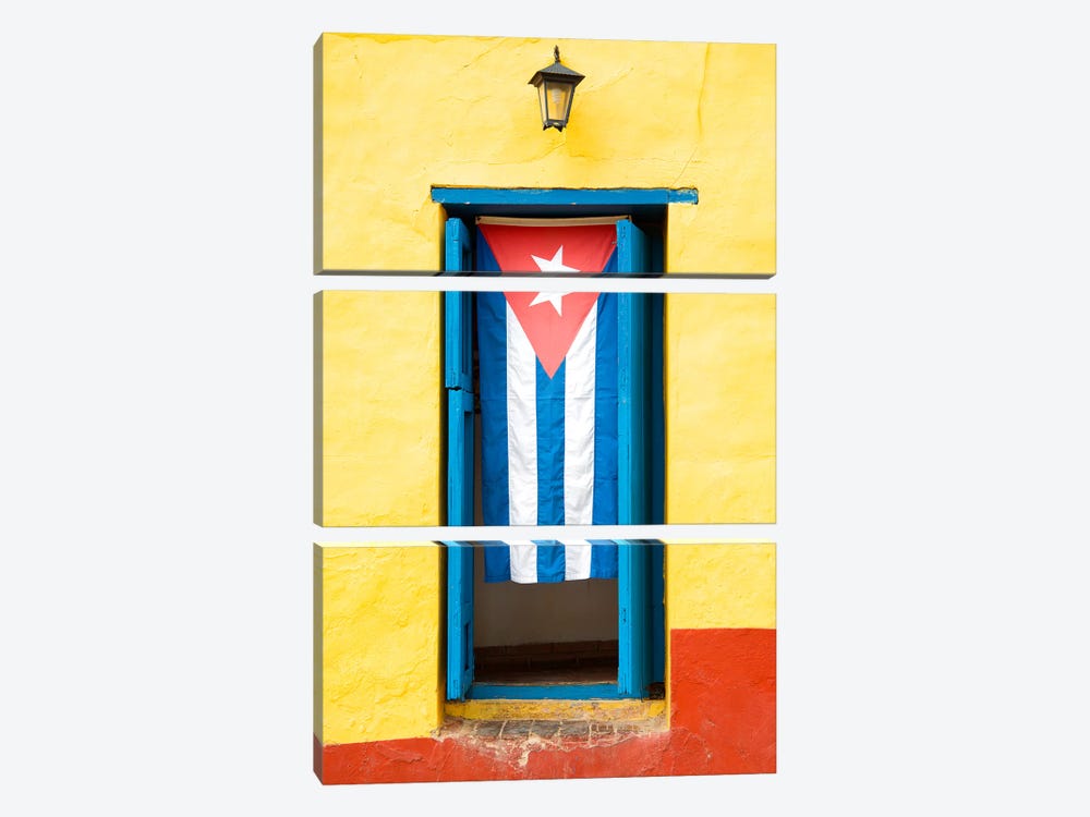 Cuban Flag by Philippe Hugonnard 3-piece Canvas Art