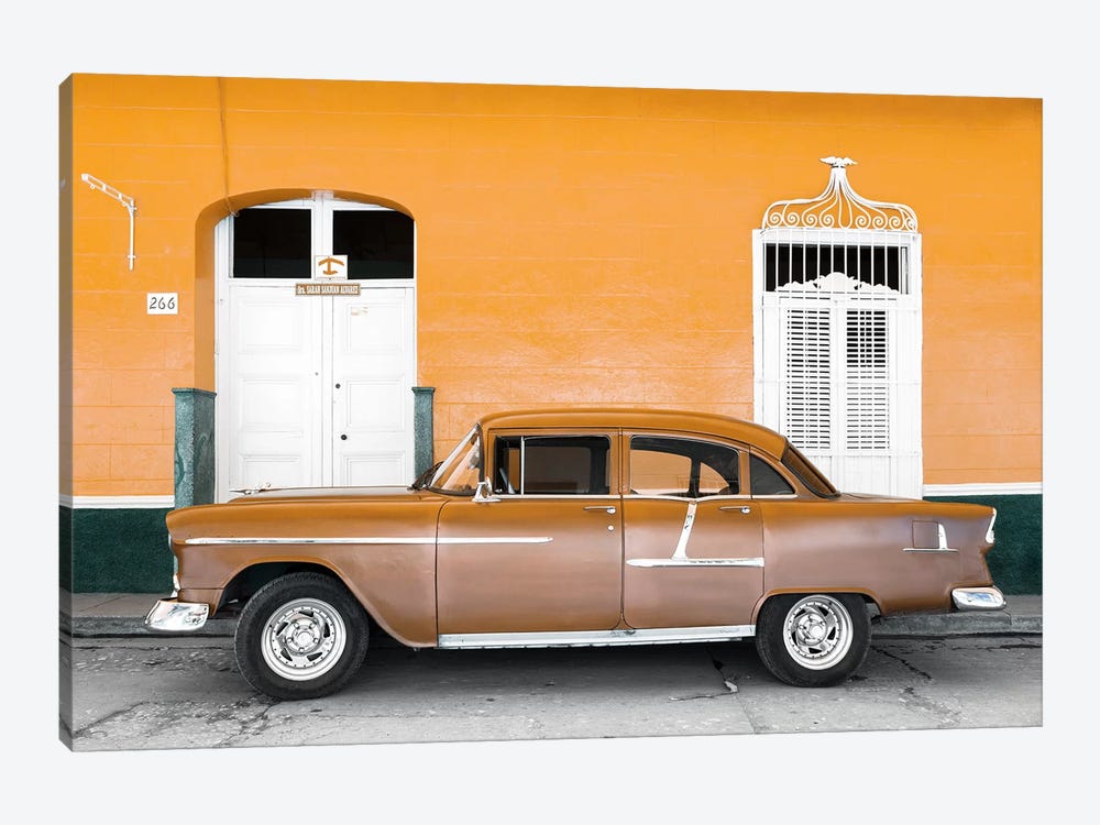 Old Orange Car   by Philippe Hugonnard 1-piece Canvas Artwork