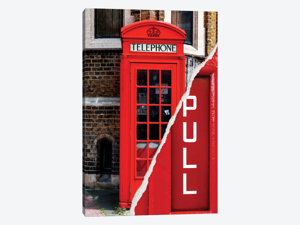 Pull - London Booth by Philippe Hugonnard 1-piece Canvas Wall Art