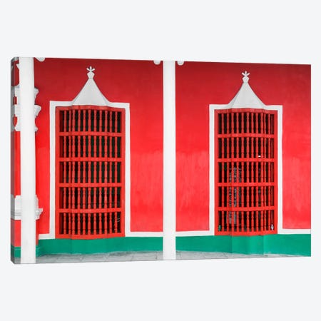 Red Facade Canvas Print #PHD340} by Philippe Hugonnard Canvas Print