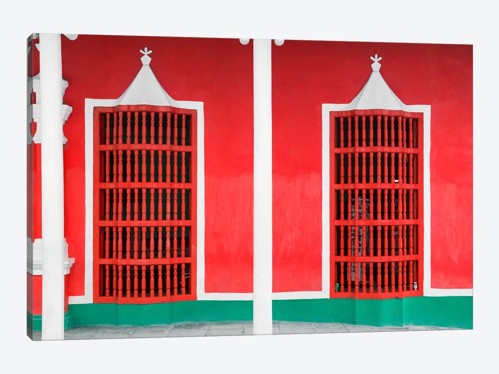 Red Facade by Philippe Hugonnard 1-piece Canvas Wall Art