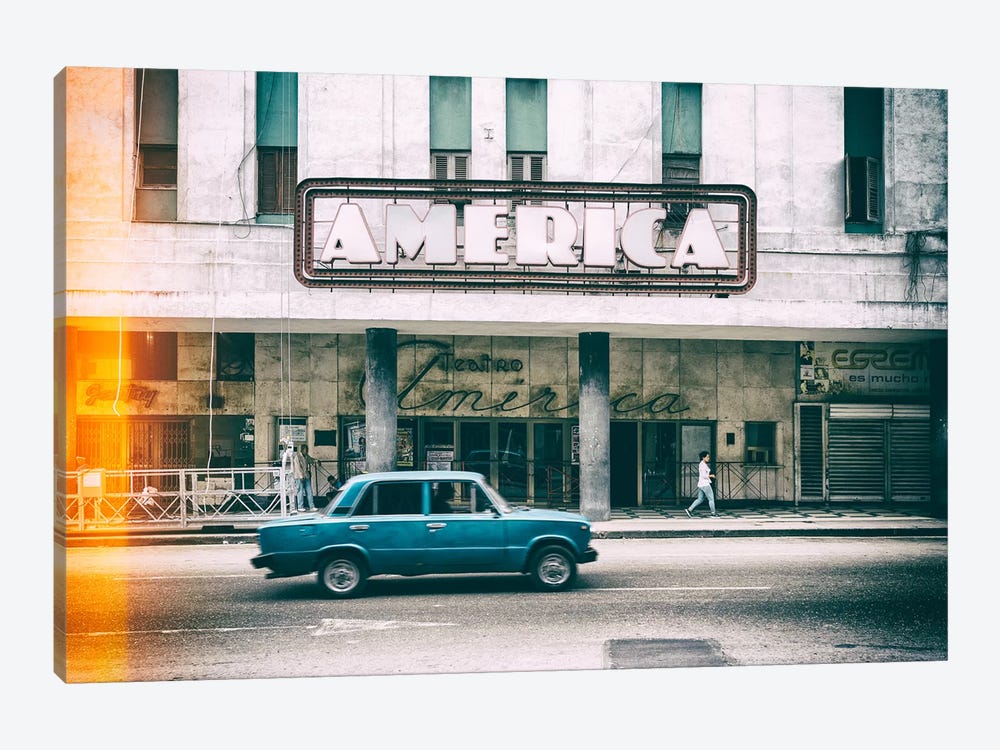 Teatro America in Havana II by Philippe Hugonnard 1-piece Canvas Print