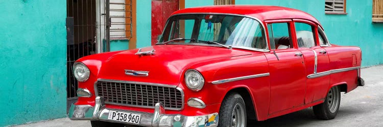 Beautiful Classic American Red Car